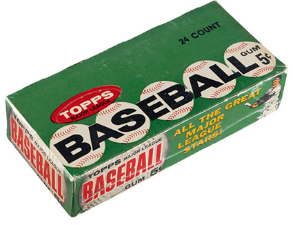 1962 Topps Baseball (5th & 6th Series) Wax Box with Twenty-One Unopened Packs