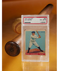 1933 Goudey Lou Gehrig #92 PSA NM-MT 8. - From The Rounders Collection